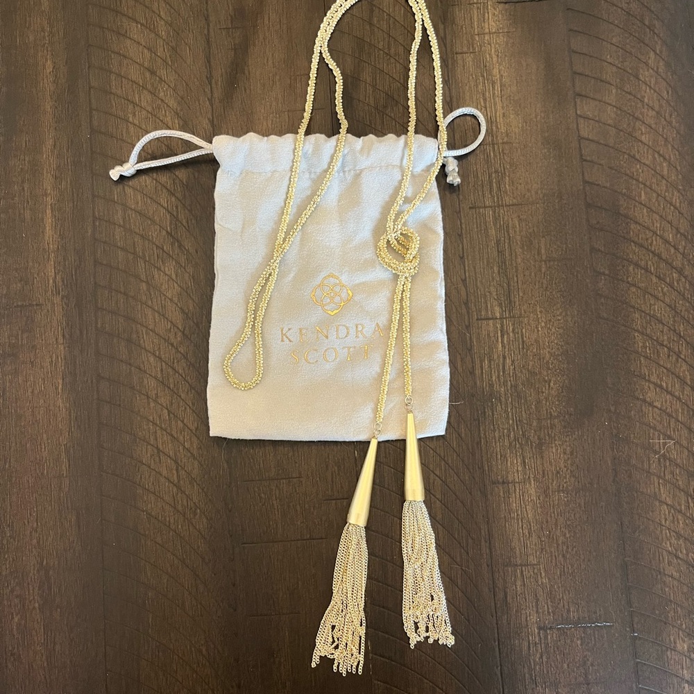 Kendra Scott Gold Tassel Necklace